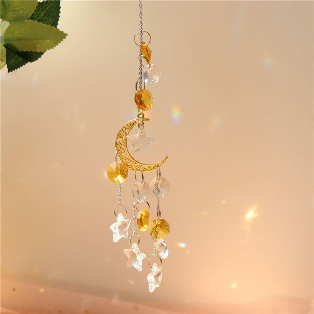 Populer Suncatcher Lonceng Angin Warna-Warni Kerajinan Hadiah Indoor Outdoor Dekorasi Halaman Liontin Kristal