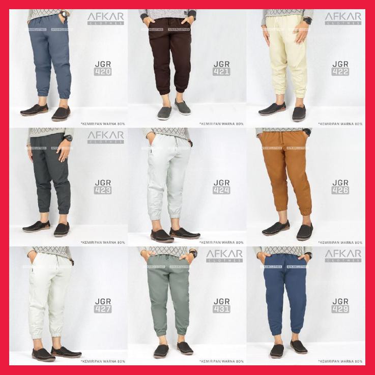 CELANA SIRWAL JOGGER MODIS AFKAR CLOTHES JGR - M