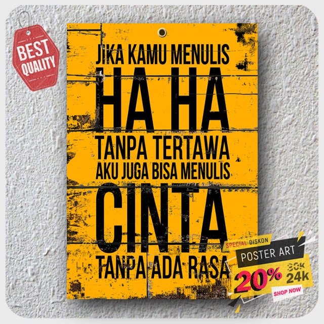 Quotes dinding - Pajangan Poster Motivasi - Dekorasi rumah - hiasan dinding motivasi  - poster quotes - 203024STA