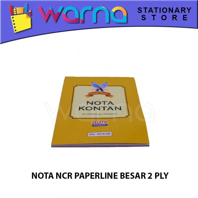 

NOTA NCR PAPERLINE GELATIK BESAR 2 PLY
