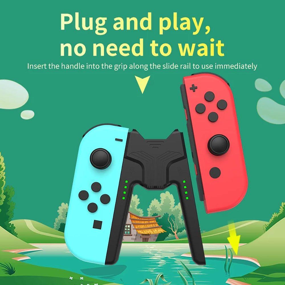 TOP Untuk Switch Joycon Plug and Play Gamepad Charger Charging Station Game Charging Grip