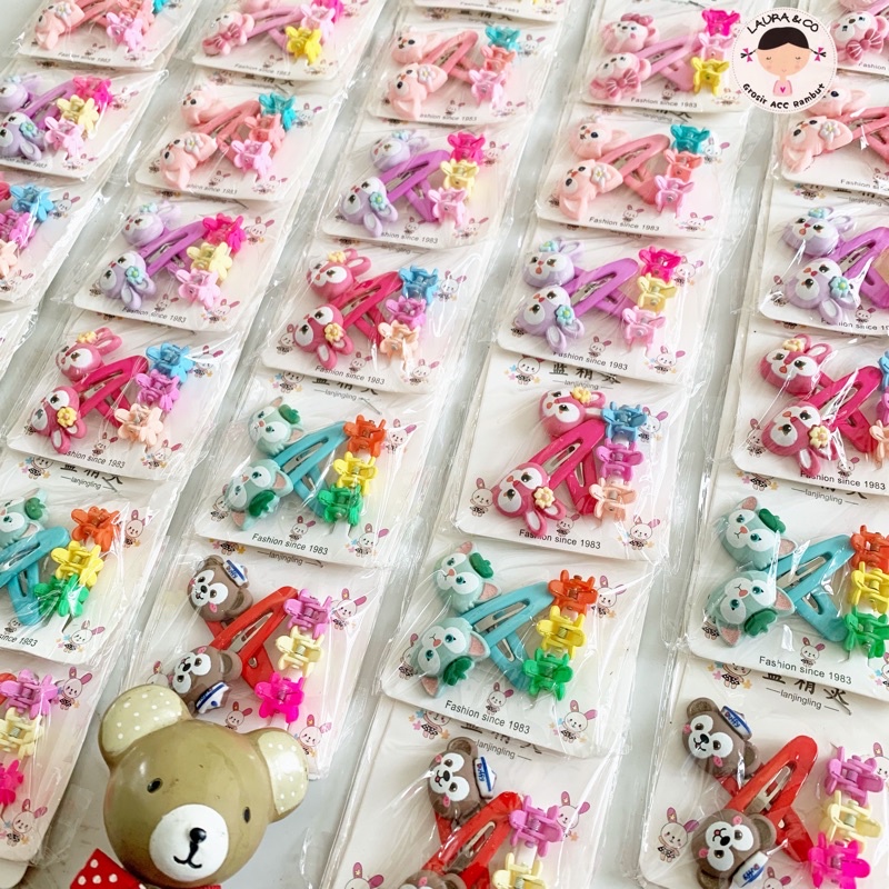 JEPIT TIP TOP LUCU RENTENG GROSIR HELO KITTY KOREAN IMPORT