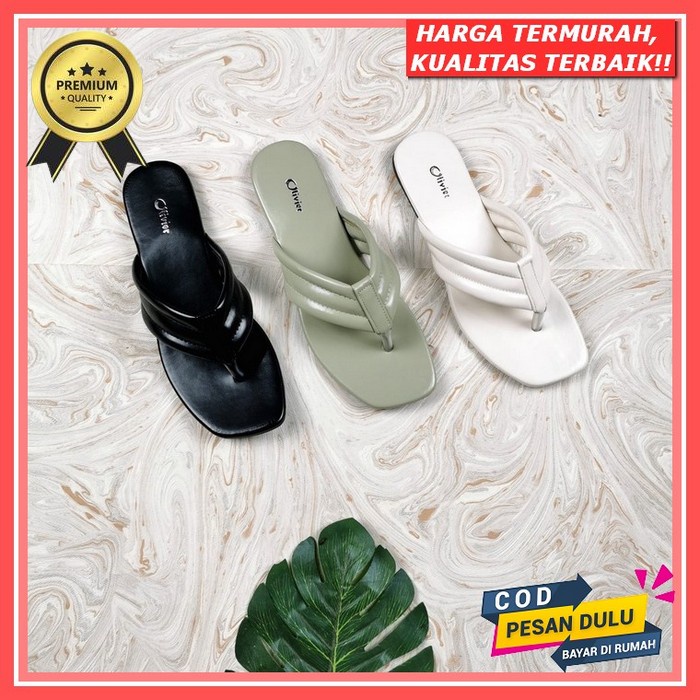 Sandal Teplek Wanita Kekinian Sendal Teplek Flat Import Korean Style Selop Remaja Dewasa Murah Senda