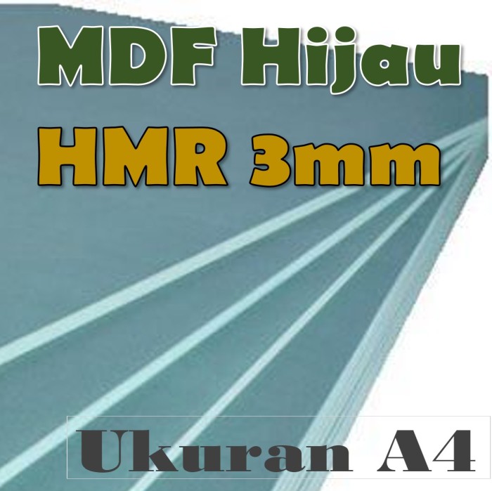 

HMR 3mm | MDF HIJAU 3mm Ukuran A4 210x297x3mm