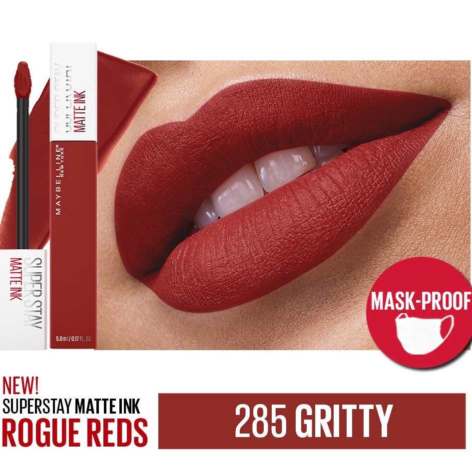 MAYBELLINE Superstay Matte Ink GRITTY-285 Lipstick Make Up