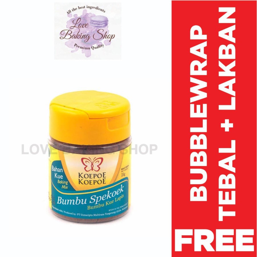 

BUMBU SPEKOEK 25GR KOEPOE KOEPOE BUMBU KUE LAPIS KUPU KUPU HALAL BPOM