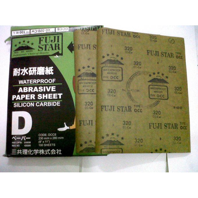 Kertas Gosok Poles No 1000/ Amplas Grit Halus Batu Akik Basah & Kering - Hitam Sin-Ter51 Ayo Beli