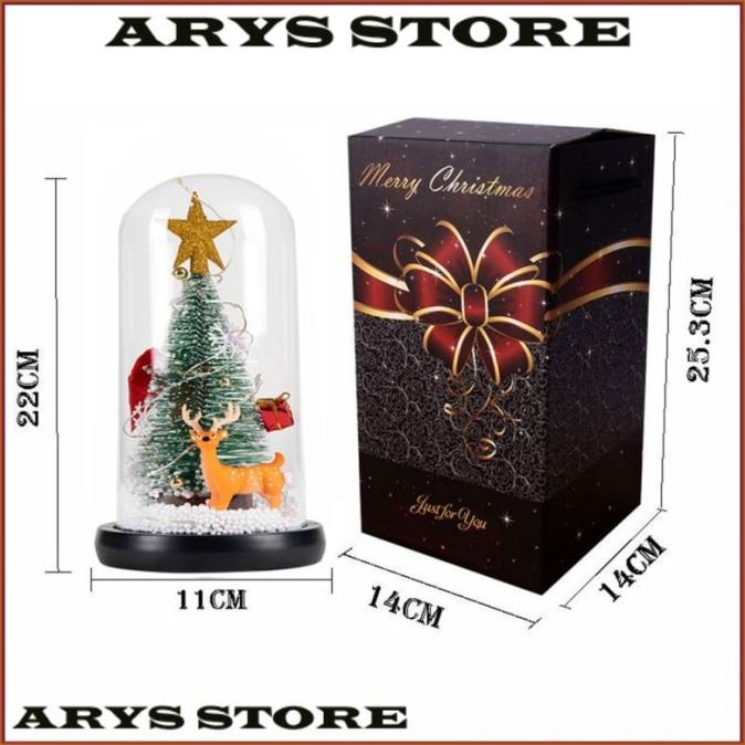 

[AY] POHON NATAL MINI BUATAN DALAM KUBAH KACA UNTUK DEKORASI HJ21HJ21HJ