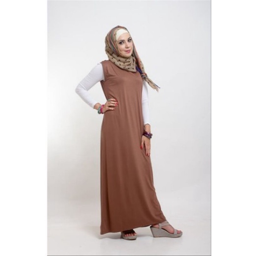 Baju inner Manset Gamis Lekbong Atau Buntung Polos Bahan Spandek Rayon