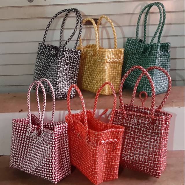 Jual Tas Anyaman Plastik Tas Jali Reguler And Premium Shopee Indonesia 8311