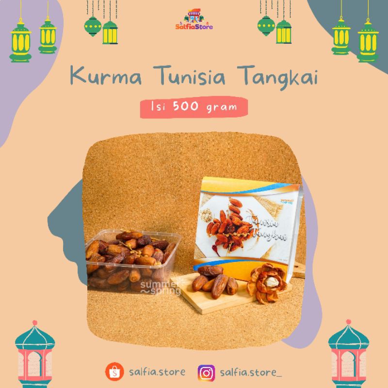 

Kurma Tunisia Tangkai 500 gram Salfia Store