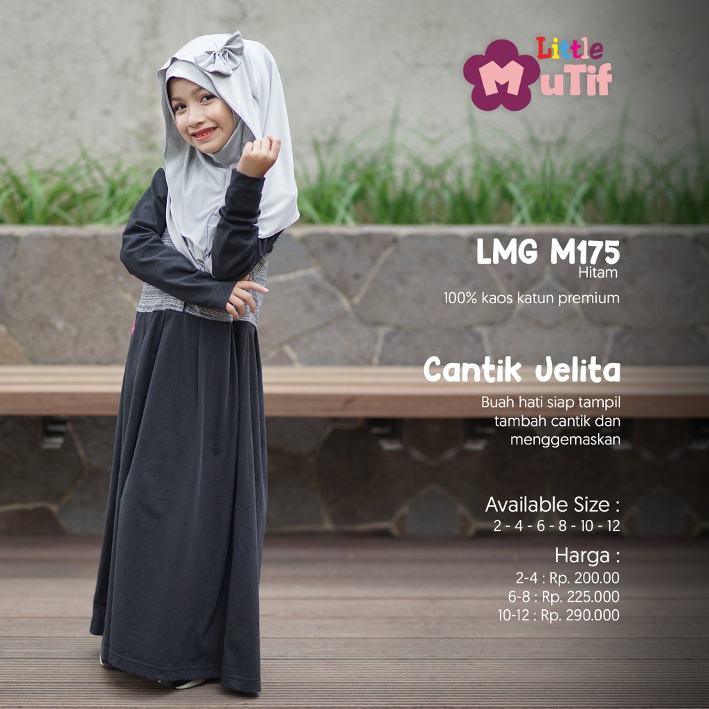 Baju Gamis Anak Perempuan Mutif Anak Hitam Shopee Indonesia Baju Gamis Anak Perempuan Mutif Anak Hitam Shopee Indonesia