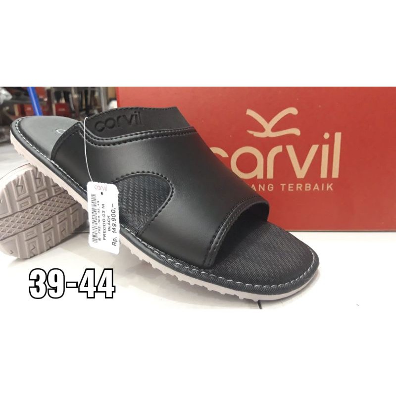 Sandal Pria Carvil FREDDO-03 Black / Sandal Pria Dewasa Original by Carvil