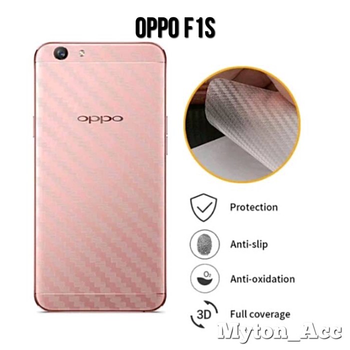 SKIN CARBON OPPO F1S A59 A59T - ANTI GORES BELAKANG OPPO A59 A59T F1S