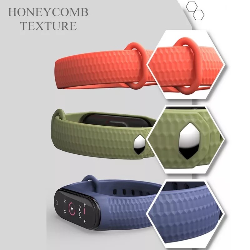 [BEST] STRAP TALI JAM STYLE HONEYCOMB - FOR XIAOMI MI BAND MIBAND 3 4 WATCH