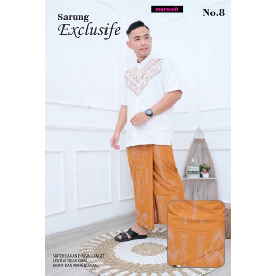 Sarung exlusive Sritex bahan dingin banget lentur tidak kaku