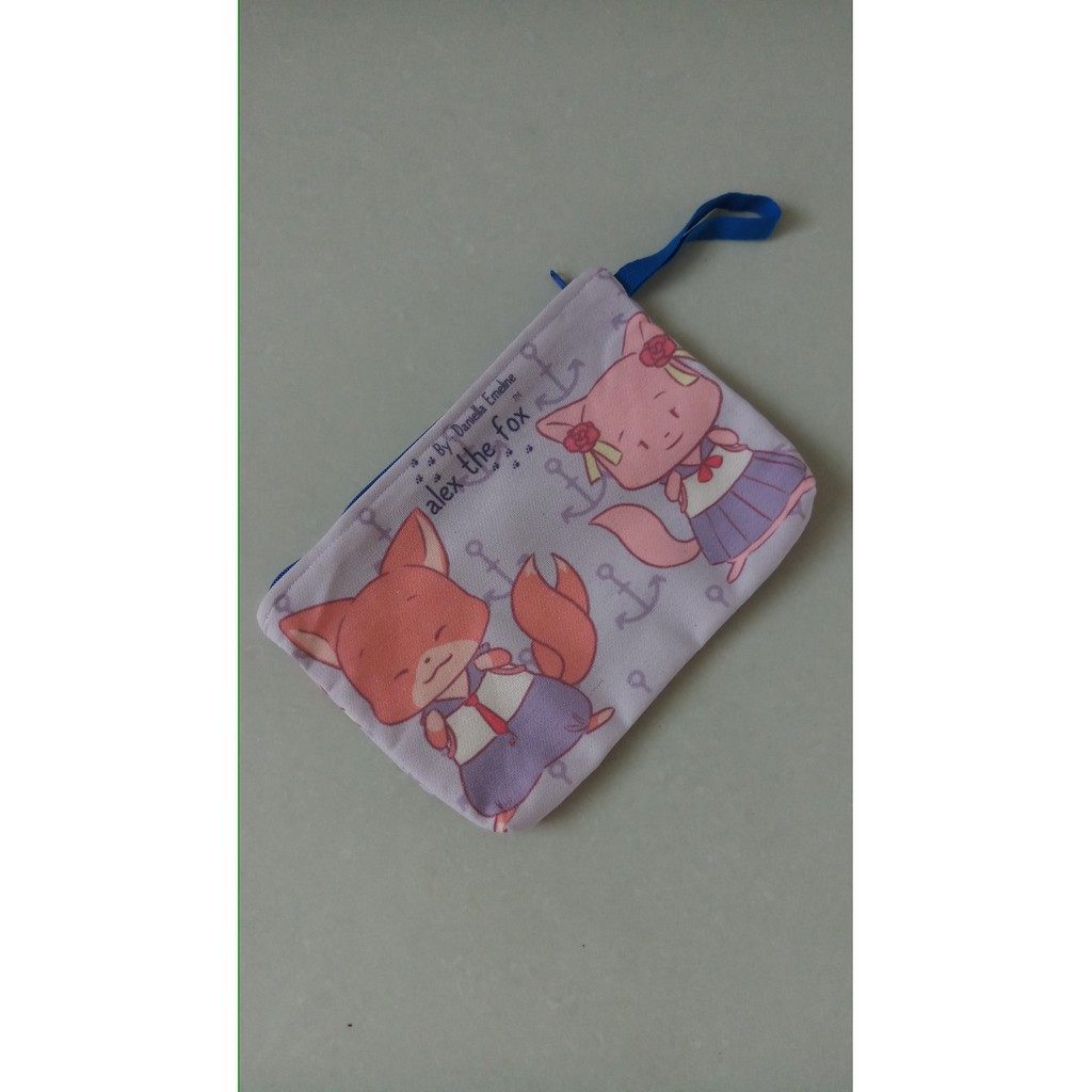 

tas pouch kotak pensil alex the fox webtoon original