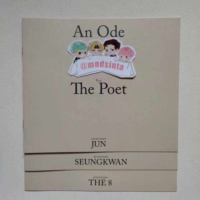 Seventeen An Ode Mini Photobook - The Poet version (Jun Seungkwan The8)