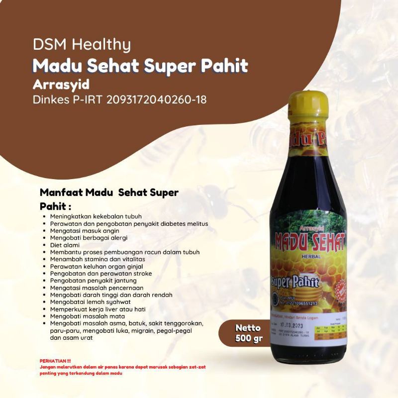 

Madu Hitam super pahit 500gr