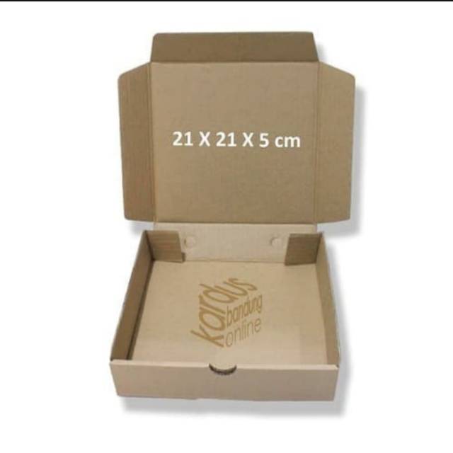

Kardus | Box | Karton Packing (21x21x5) Tipe Dus Pizza Tebal 3 mm