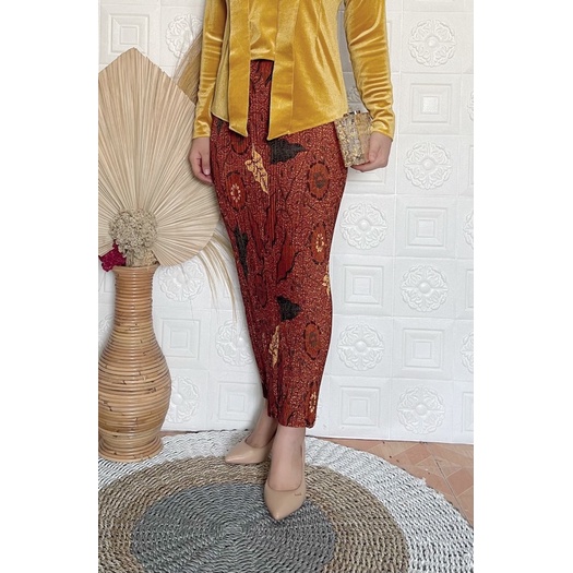 Termurah !! Rok plisket NO WIRU PRODUKSI SENDIRI. ready / rok span / rok plisket / rok batik / rok kondangan-Daun