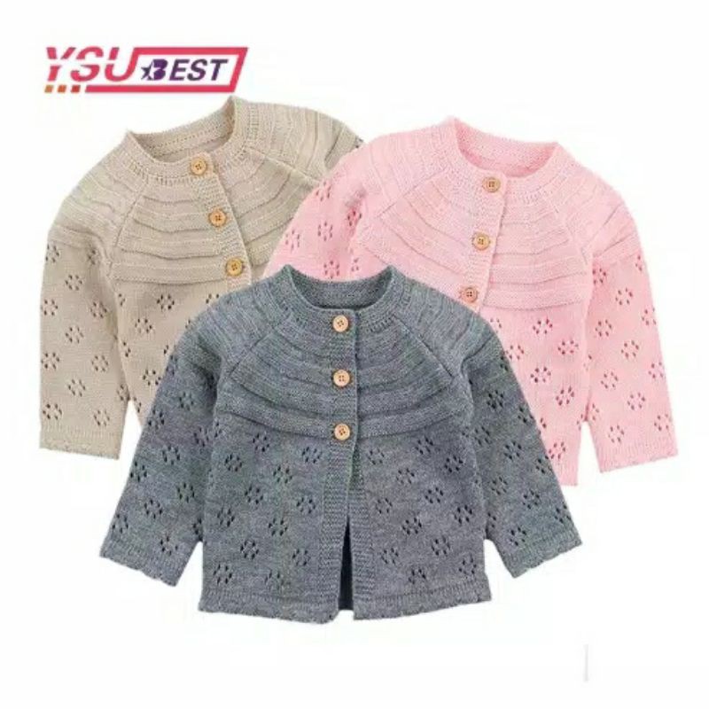 Cardigan Anak Perempuan rajut halus premium ANABELLE Kids Cardy good quality ok top