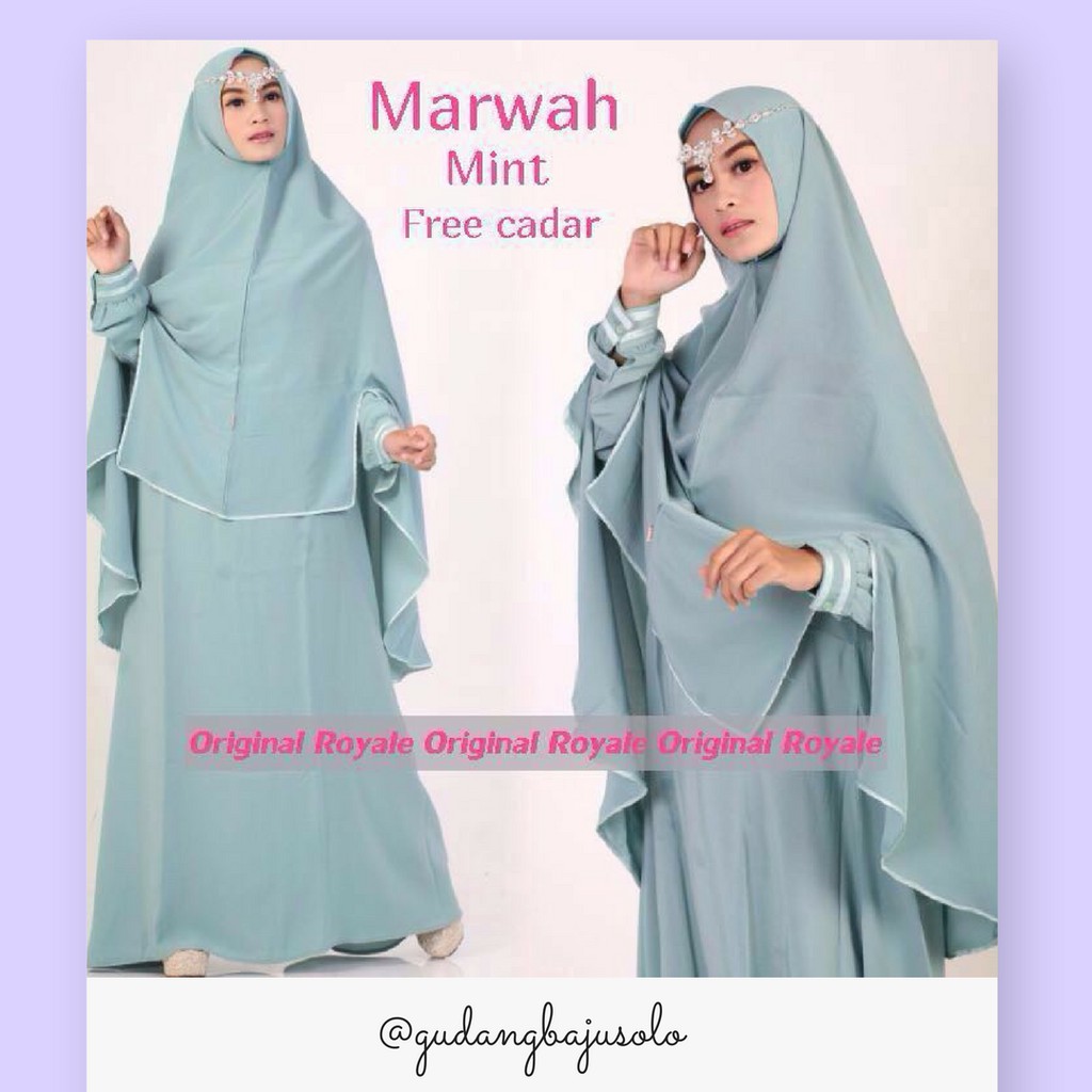 Marwah Gamis Syari Set Free Cadar