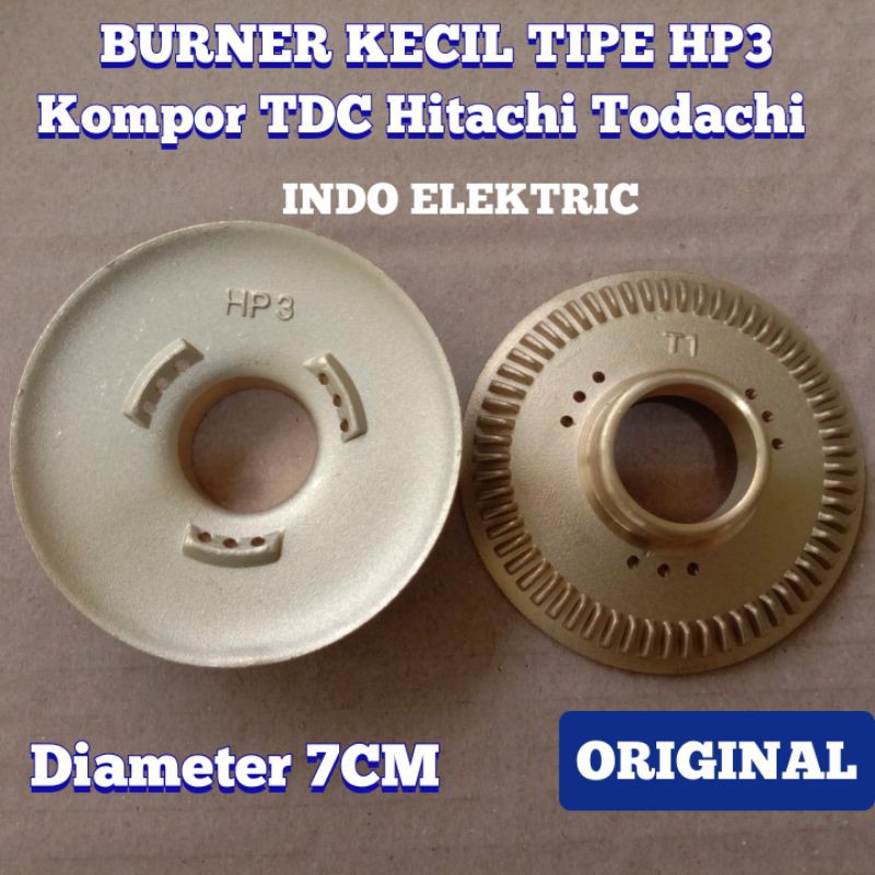 BURNER KUNINGAN HP3 KECIL ORIGINAL KOMPOR GAS TDC/HITACHI/TODACHI