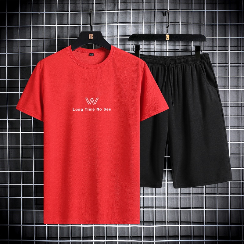 Kaos Pria + celana pria chino pendek SET / kaos pria murah polos/ kaos oversize / kaos distro cowok