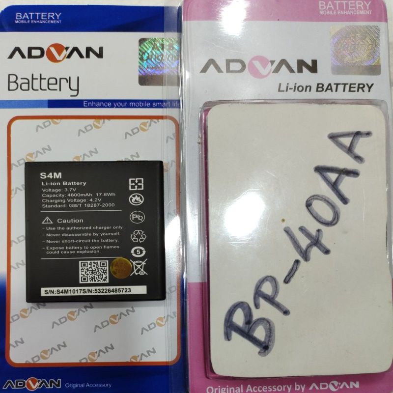 Baterai battery batrai batre Advan BP 40AA original