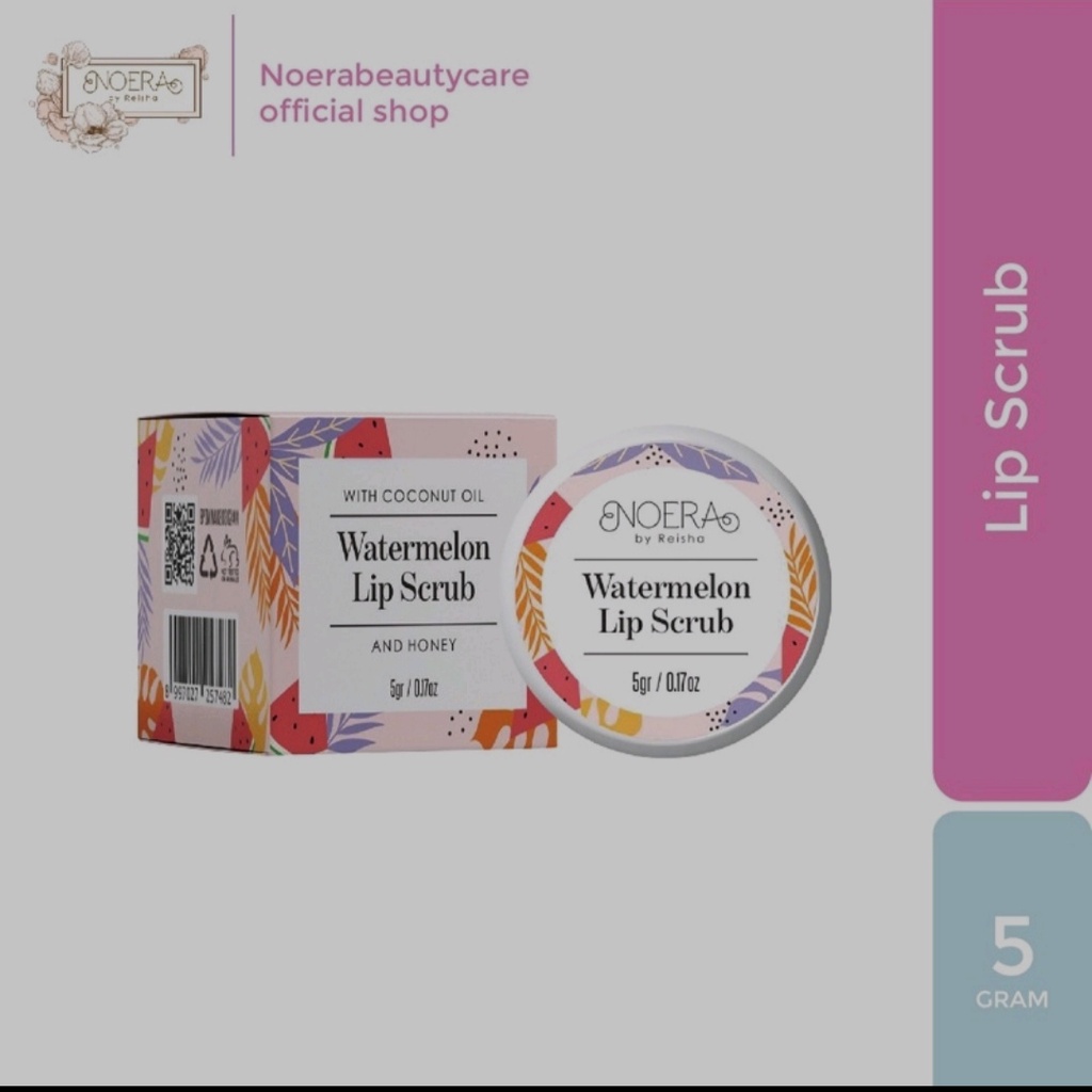 Noera Watermelon Lip Scrub | Scrub Bibir Noera