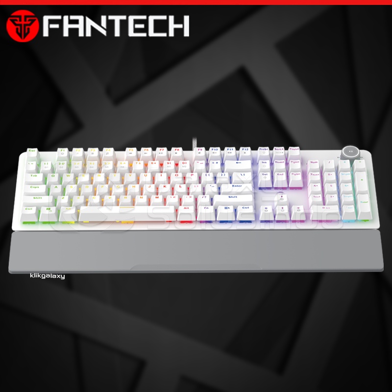 Fantech MK853 MAX POWER White Mechanical Gaming Keyboard - Blue Switch