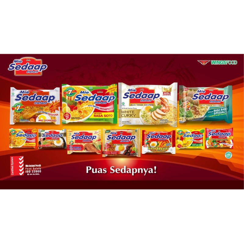 

Mie Sedaap Mi Instan All Varian