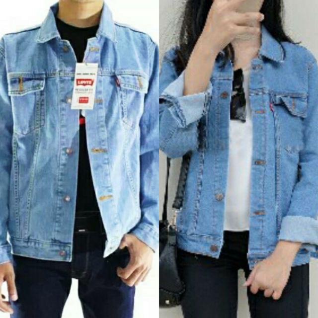 Jaket Jeans Oversize Unisex ( Pria &amp; Wanita )