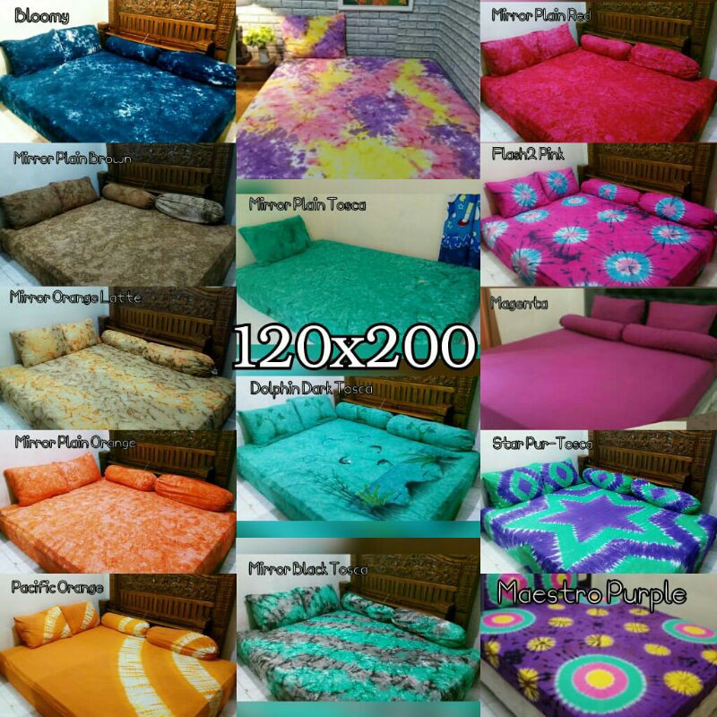 Sprei Bali Tiedye/ sprei adem ukuran 120 × 200