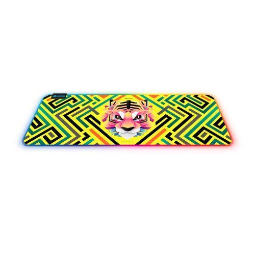 Digital Alliance Gaming Mousepad D4 Tiger RGB XL RGB LED Anti Slip Rubber Base
