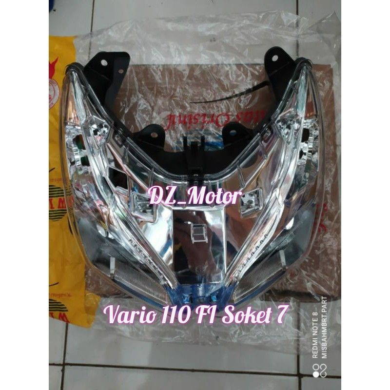 Headlamp Reflektor Lampu Depan Honda Vario 110 FI Agnes Socket Soket 7 Merek WIN