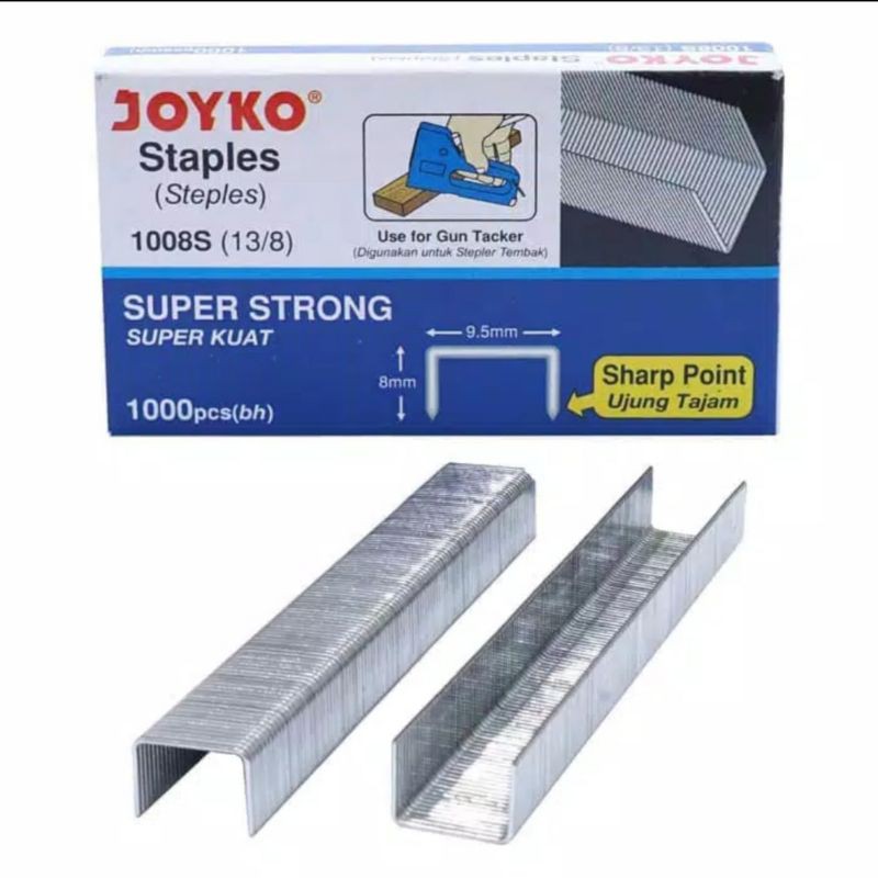 

Isi Staples Stapler Tembak Guntacker Gun Tacker JOYKO 1008S 13/8