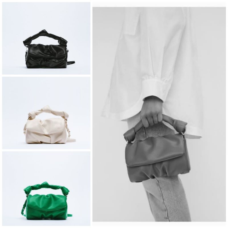 7.7 SALE | ZRA KNOTTED SOFT CROSSBODY BAG