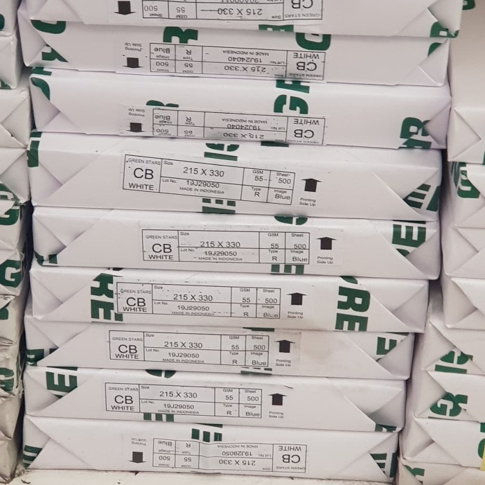 

(BISA COD) Kertas NCR Carbonless Paper Top Putih Ukuran F4/Folio/A4 - F4