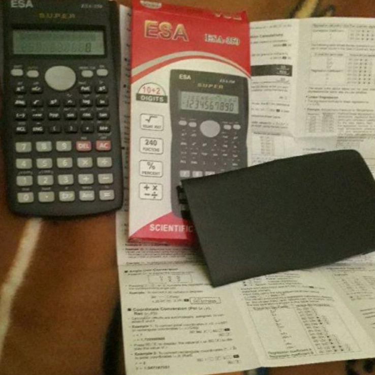 

Best Seller.. KALKULATOR SCIENTIFIC ESA 350 SIN COS TAN terlaris berkualitas Kalkulator Scientific School Murah 12 Digit Sin Cos Calculator Kantor Sekolah Bagus 350MS