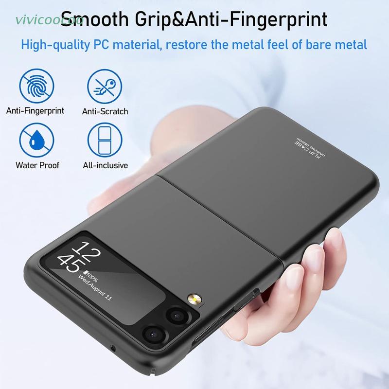 VIVI   3.54x6.89inch Solid Matte Ultra-thin Protective Cover for Samsung Z Flip 3