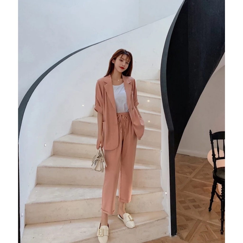 [NSFK] Setelan Wanita / Baju Setelan Wanita / Setelan / Set Korea / Blazer Dan Celana Wanita