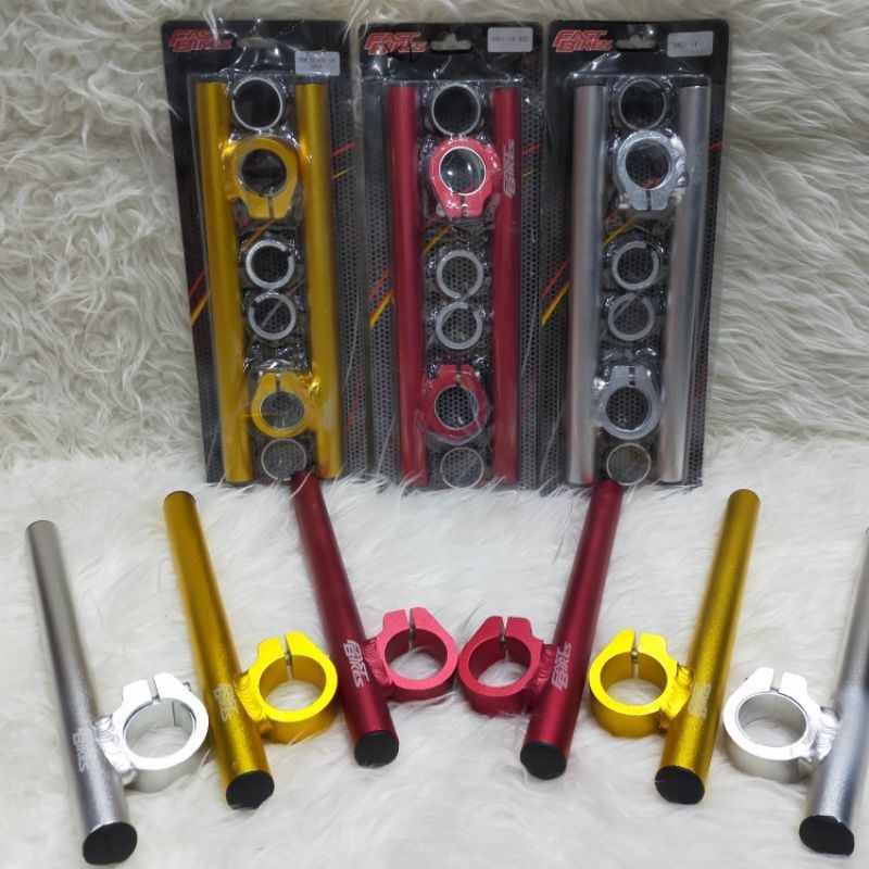 STANG JEPIT 15 DERAJAT- Fu -NiNJA RR-NINJA R-VIXION -SONIC150-RXZ- RXKING  DAN ALL -FAST BIKES ORIGI