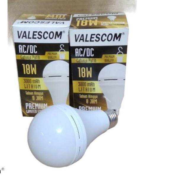 Lampu LED Emergency Valescom Premium 18 Watt /LAMPU VALESCOM 18W AC/DC