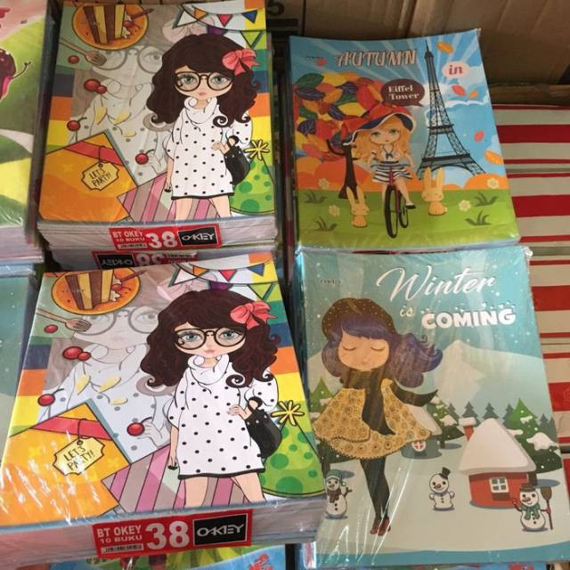 

BUKU TULIS OKEY KIKY/ SIDU 38 LEMBAR/ BUKU TULIS/BUKU GARIS/BUKU
