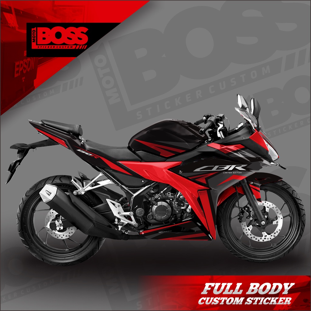 Decal Sticker CBR 150R Facelift Full Body Stiker Decal CBR150R Full Body Motif Redgrpx