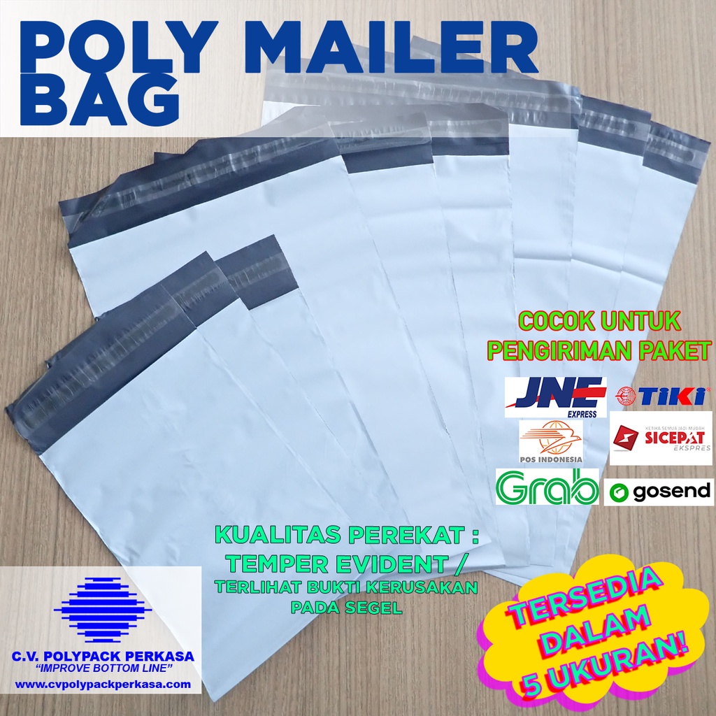

Kantong Plastik Polymailer / Amplop Packing Online 17cm x 25cm 50 pcs