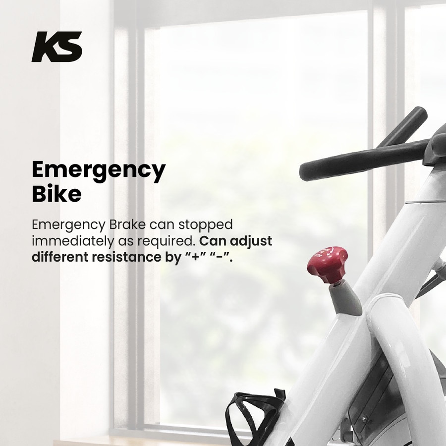 KS Spinning Bike With Zwift - Sepeda Statis - Garansi Resmi
