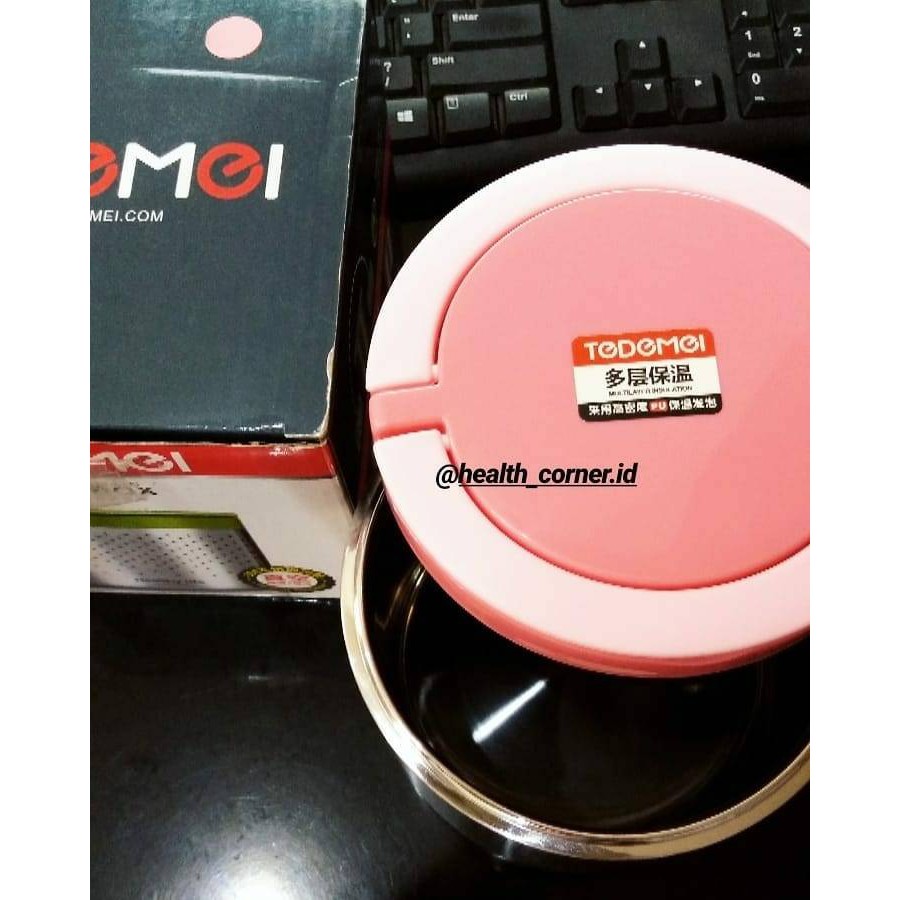 Tedemei Lunchbox Single Layer Stainless Pink